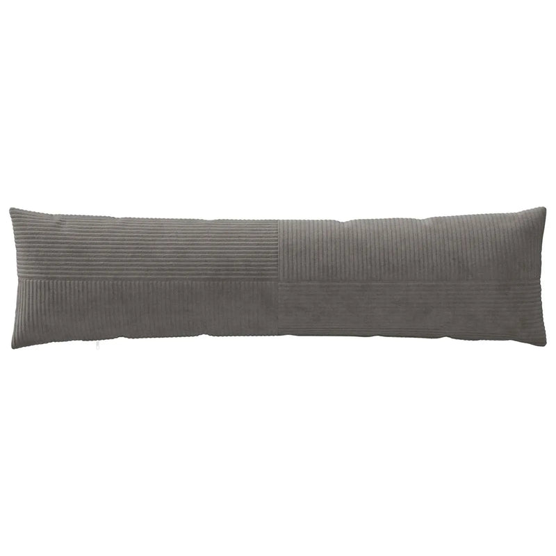 Cushion Cover ALMELO Dark Grey 40 x 145 cm Corduroy