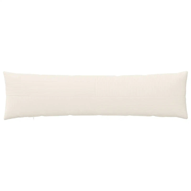 Cushion Cover ALMELO Cream 40 x 145 cm Corduroy