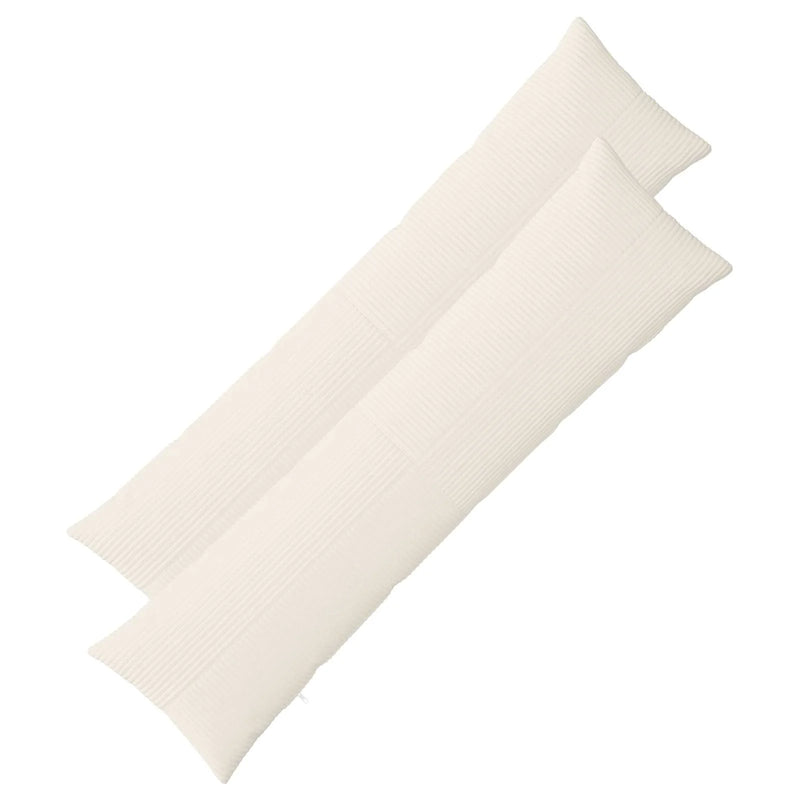 Cushion Cover 2 pcs ALMELO Cream 40 x 145 cm Corduroy