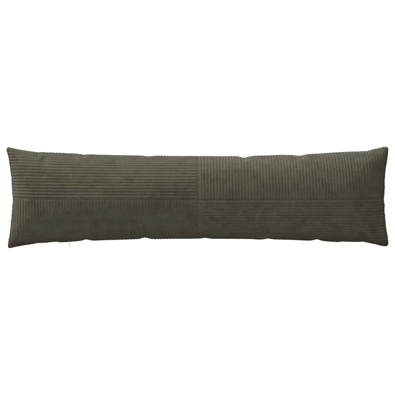 Cushion Cover ALMELO Anthracite 40 x 145 cm Corduroy