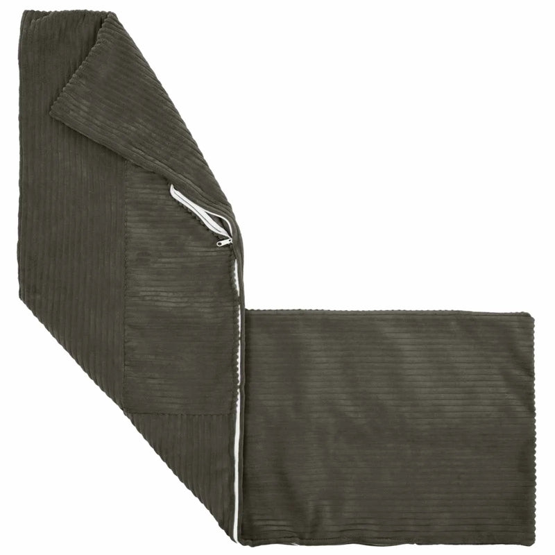 Cushion Cover 2 pcs ALMELO Anthracite 40 x 145 cm Corduroy