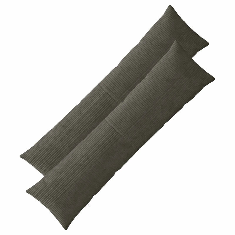 Cushion Cover 2 pcs ALMELO Anthracite 40 x 145 cm Corduroy