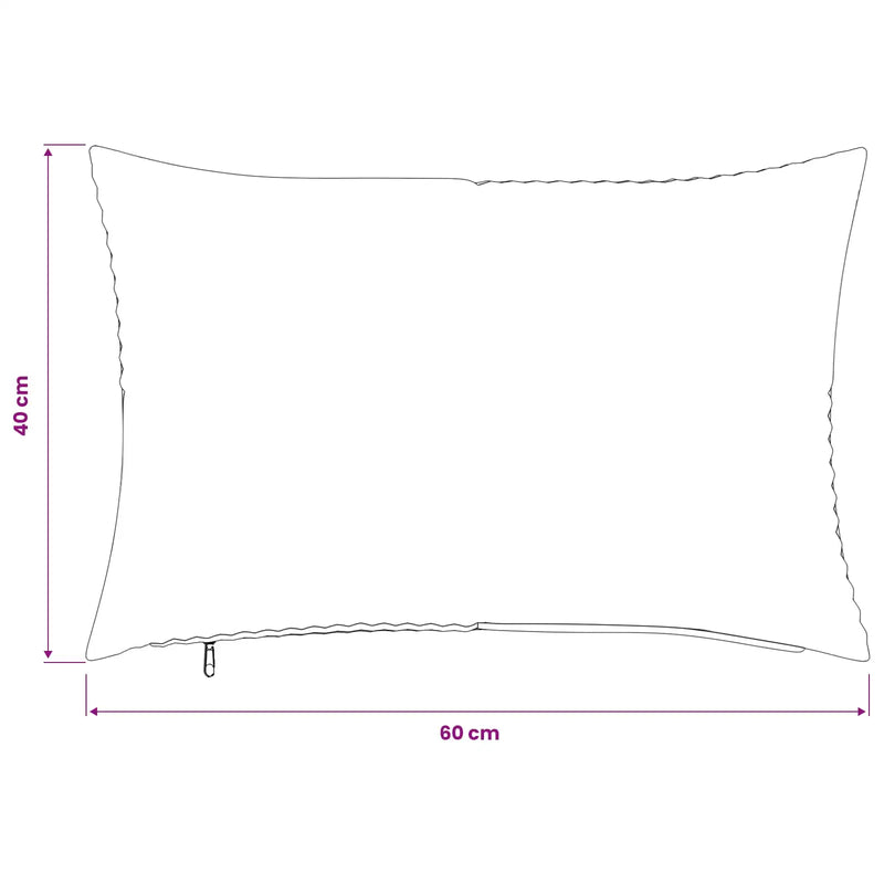 Cushion Cover 2 pcs ALMELO Cream 40 x 60 cm Corduroy