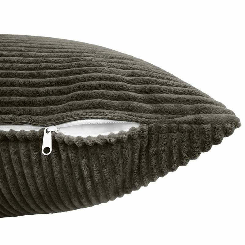 Cushion Cover 2 pcs ALMELO Anthracite 40 x 60 cm Corduroy