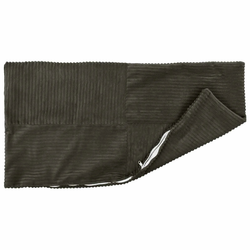 Cushion Cover 2 pcs ALMELO Anthracite 40 x 60 cm Corduroy