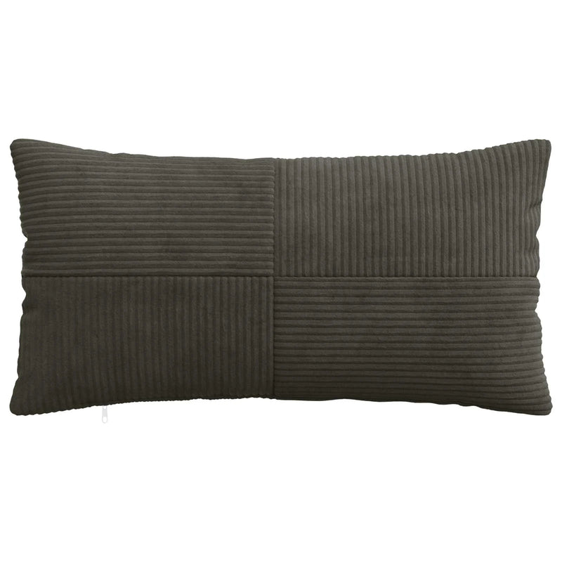 Cushion Cover 2 pcs ALMELO Anthracite 40 x 70 cm Corduroy