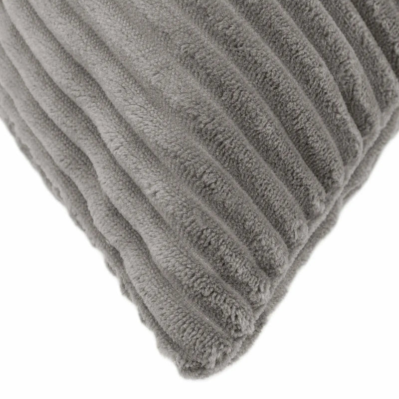 Cushion Cover 6 pcs ALMELO Light Grey 40 x 80 cm Corduroy
