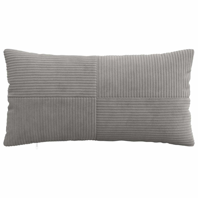 Cushion Cover 6 pcs ALMELO Light Grey 40 x 80 cm Corduroy
