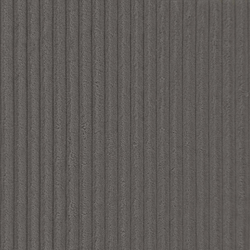 Cushion Cover 2 pcs ALMELO Dark Grey 40 x 80 cm Corduroy