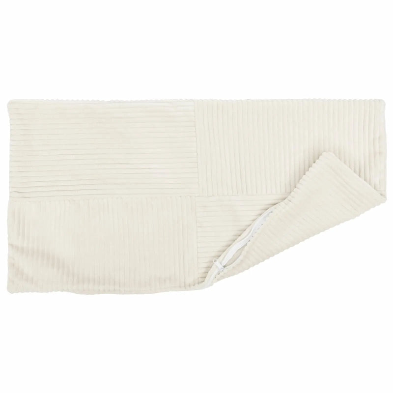 Cushion Cover 6 pcs ALMELO Cream 40 x 80 cm Corduroy