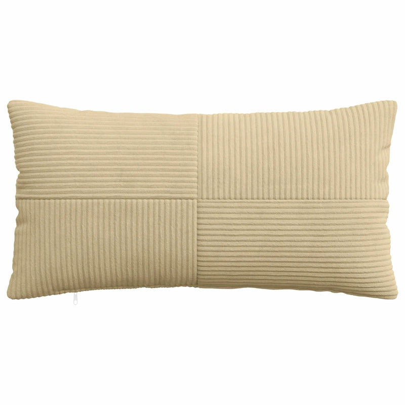 Cushion Cover 2 pcs ALMELO Grey Green 40 x 80 cm Corduroy