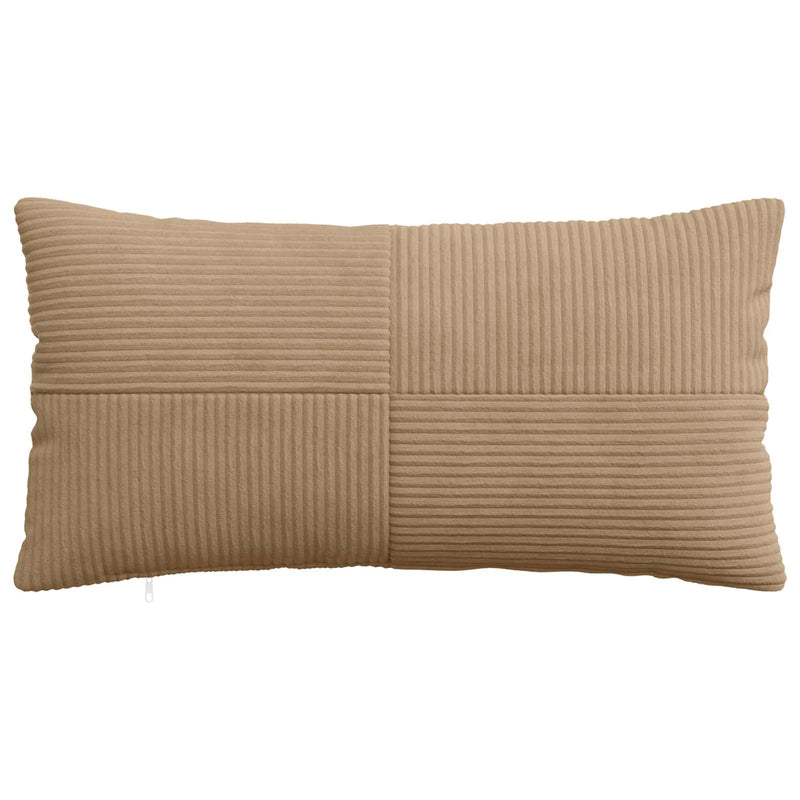Cushion Cover 2 pcs ALMELO Brown 40 x 80 cm Corduroy