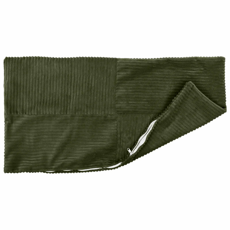 Cushion Cover 2 pcs ALMELO Green 40 x 80 cm Corduroy