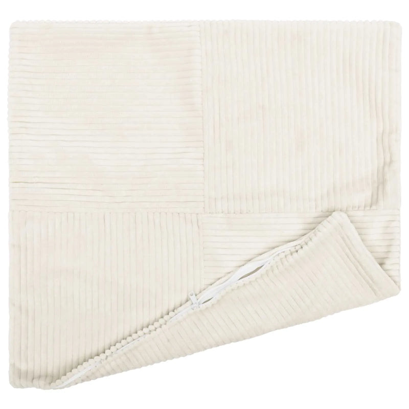 Cushion Cover 6 pcs ALMELO Cream 45 x 45 cm Corduroy