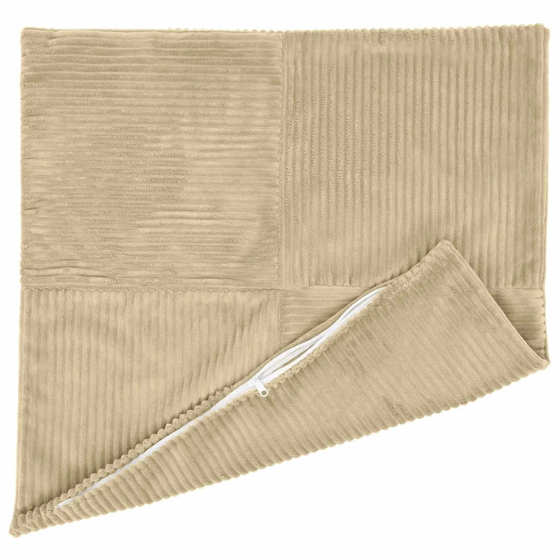 Cushion Cover 2 pcs ALMELO Grey Green 45 x 45 cm Corduroy