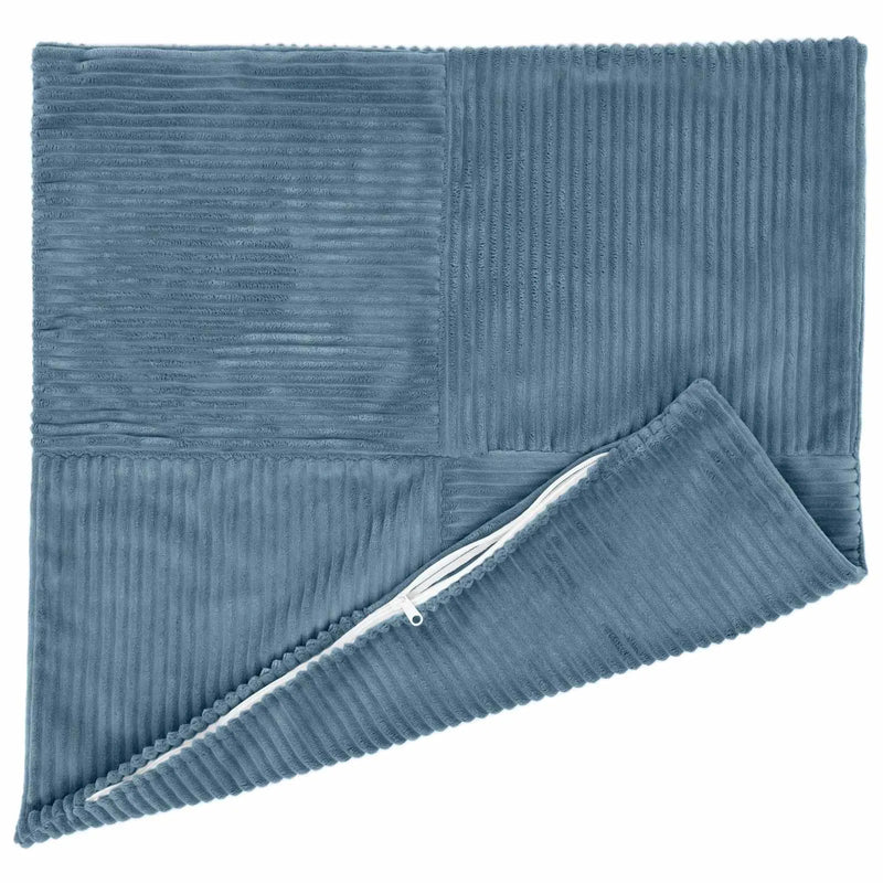 Cushion Cover 2 pcs ALMELO Blue 45 x 45 cm Corduroy