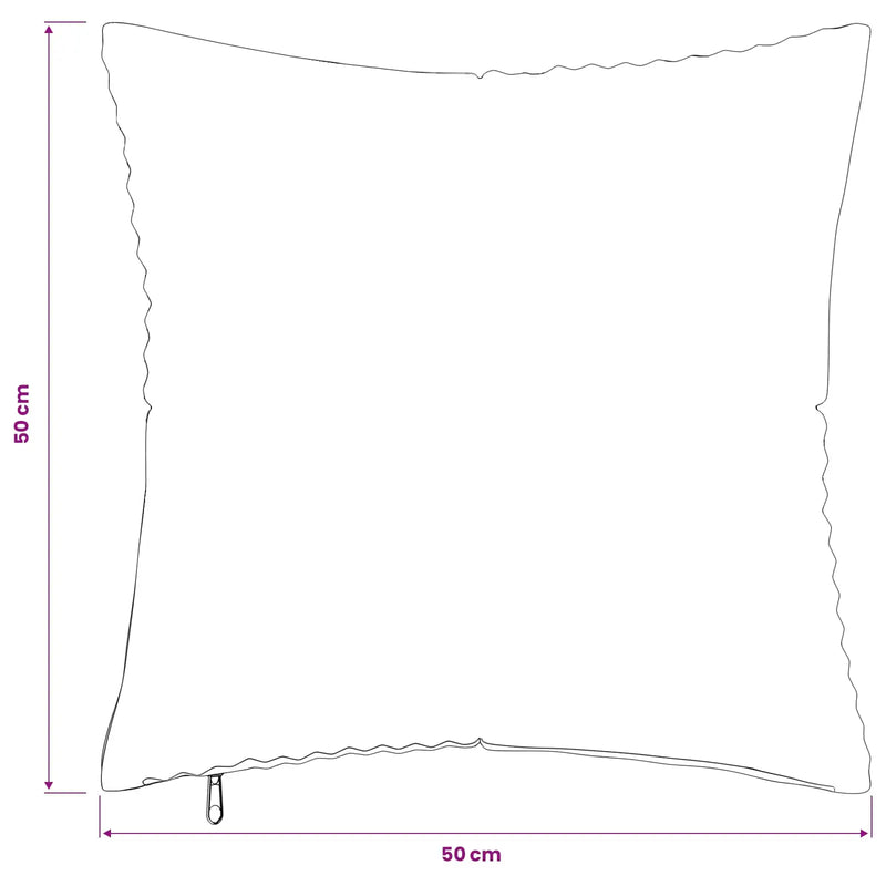 Cushion Cover 2 pcs ALMELO Cream 50 x 50 cm Corduroy