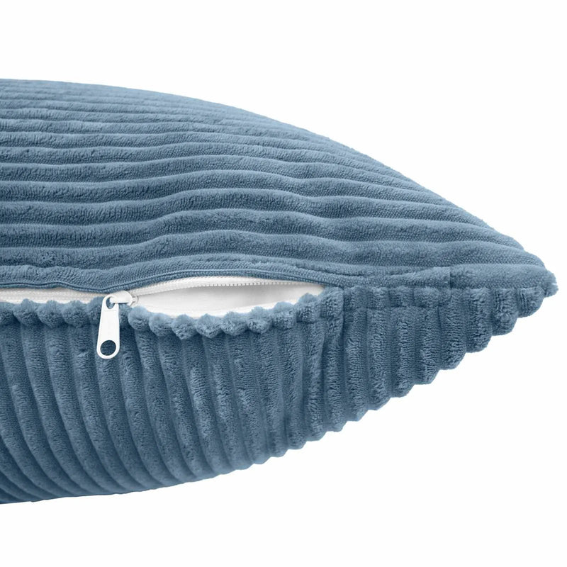 Cushion Cover 2 pcs ALMELO Blue 50 x 50 cm Corduroy