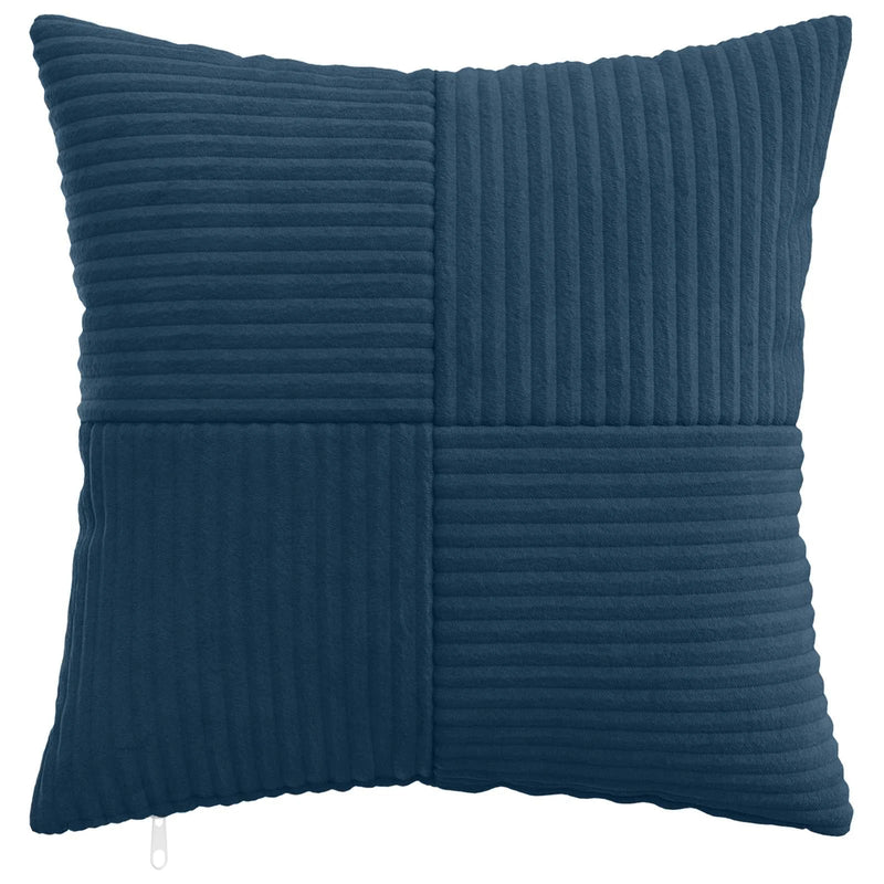 Cushion Cover 2 pcs ALMELO Navy Blue 50 x 50 cm Corduroy