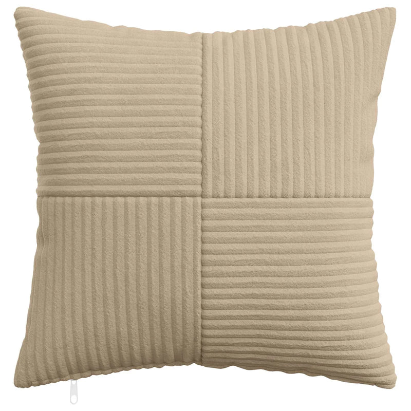Cushion Cover 2 pcs ALMELO Taupe 50 x 50 cm Corduroy