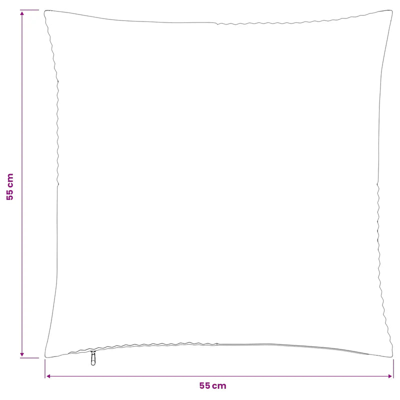 Cushion Cover 2 pcs ALMELO Anthracite 55 x 55 cm Corduroy