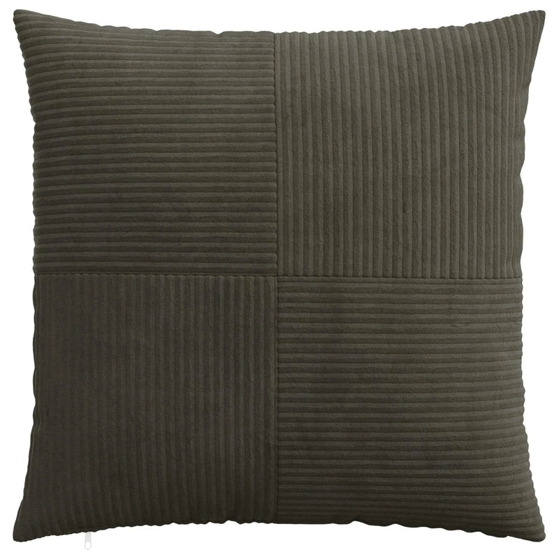 Cushion Cover 6 pcs ALMELO Anthracite 55 x 55 cm Corduroy