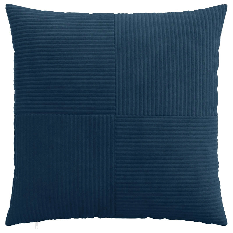 Cushion Cover 2 pcs ALMELO Navy Blue 55 x 55 cm Corduroy