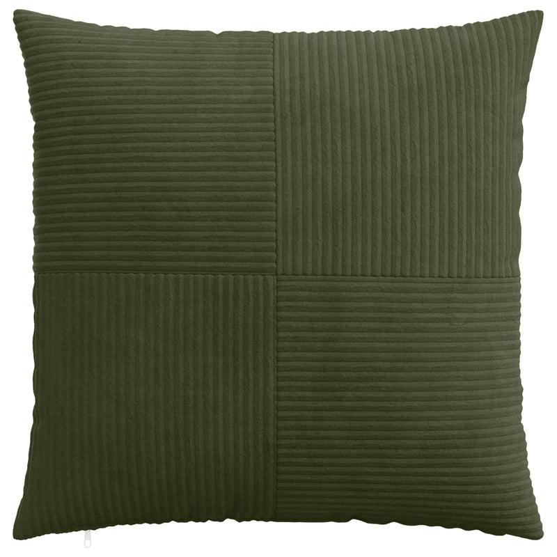 Cushion Cover 2 pcs ALMELO Green 55 x 55 cm Corduroy