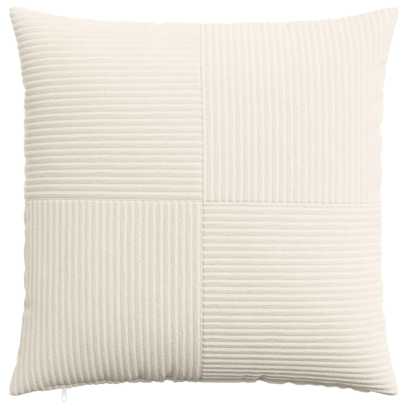 Cushion Cover 2 pcs ALMELO Cream 65 x 65 cm Corduroy