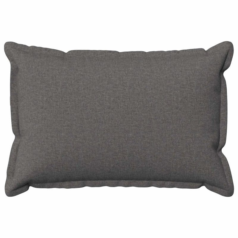 Cushion Cover 2 pcs HOUTEN Light Grey 30 x 50 cm Faux Linen