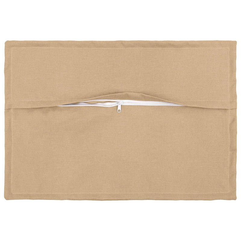 Cushion Cover 2 pcs HOUTEN Cream 30 x 50 cm Faux Linen