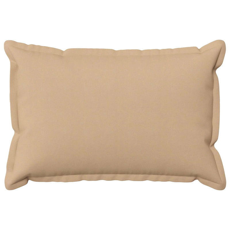 Cushion Cover 2 pcs HOUTEN Cream 30 x 50 cm Faux Linen