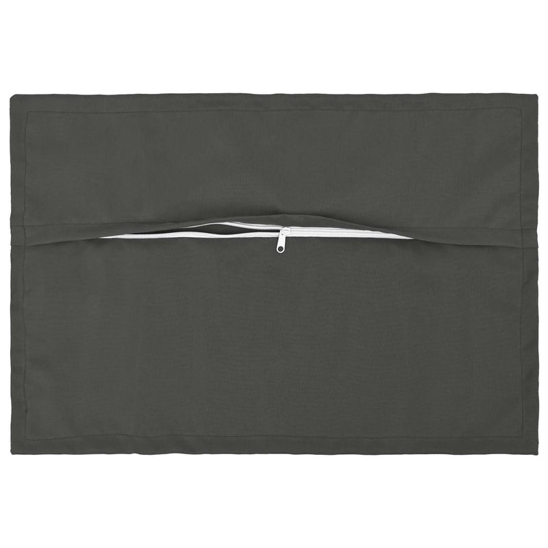 Cushion Cover 2 pcs HOUTEN Anthracite 30 x 50 cm Polyester