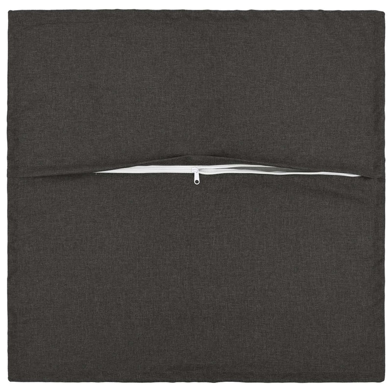 Cushion Cover 6 pcs HOUTEN Dark Grey 40 x 40 cm Faux Linen