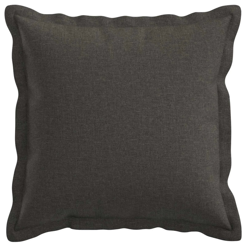 Cushion Cover 6 pcs HOUTEN Dark Grey 40 x 40 cm Faux Linen