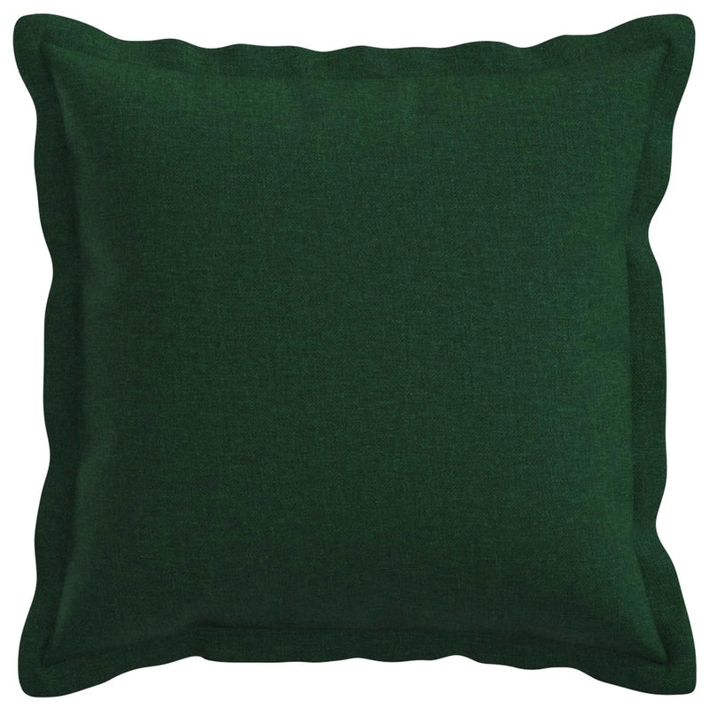 Cushion Cover 2 pcs HOUTEN Dark Green 40 x 40 cm Faux Linen