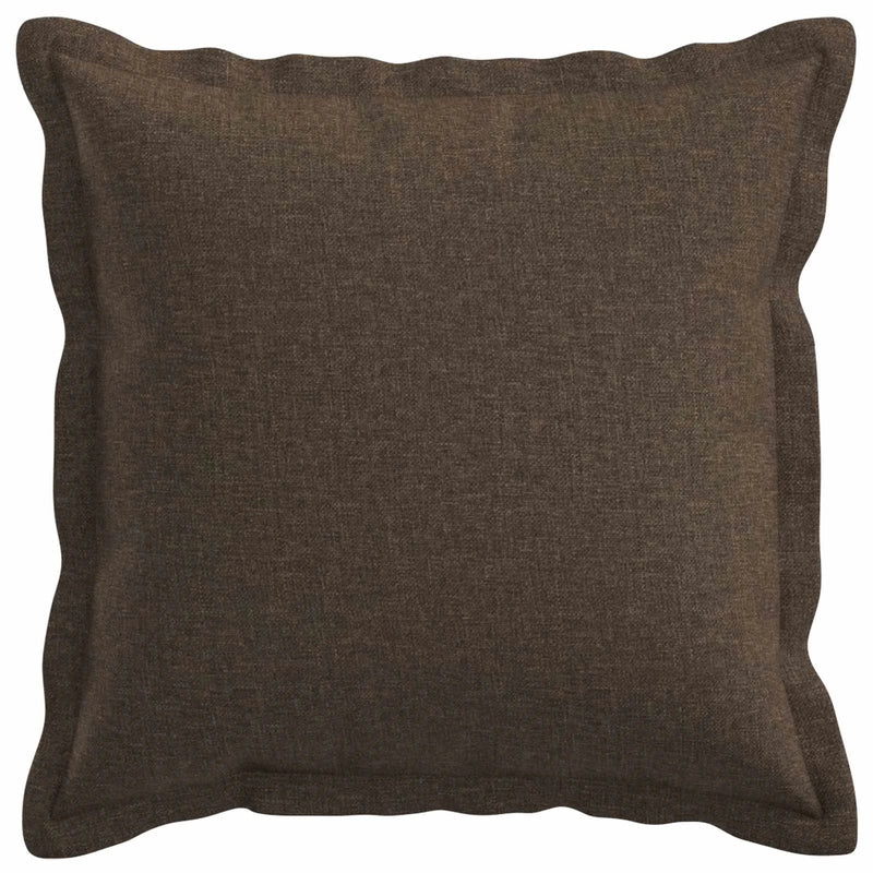 Cushion Cover 2 pcs HOUTEN Taupe 40 x 40 cm Faux Linen