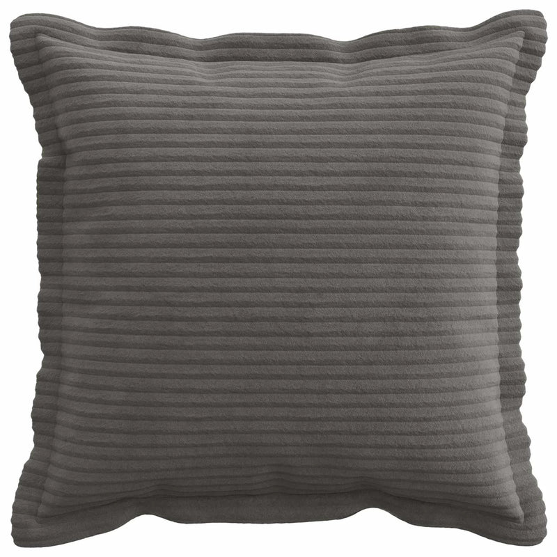 Cushion Cover 2 pcs HOUTEN Dark Grey 40 x 40 cm Corduroy