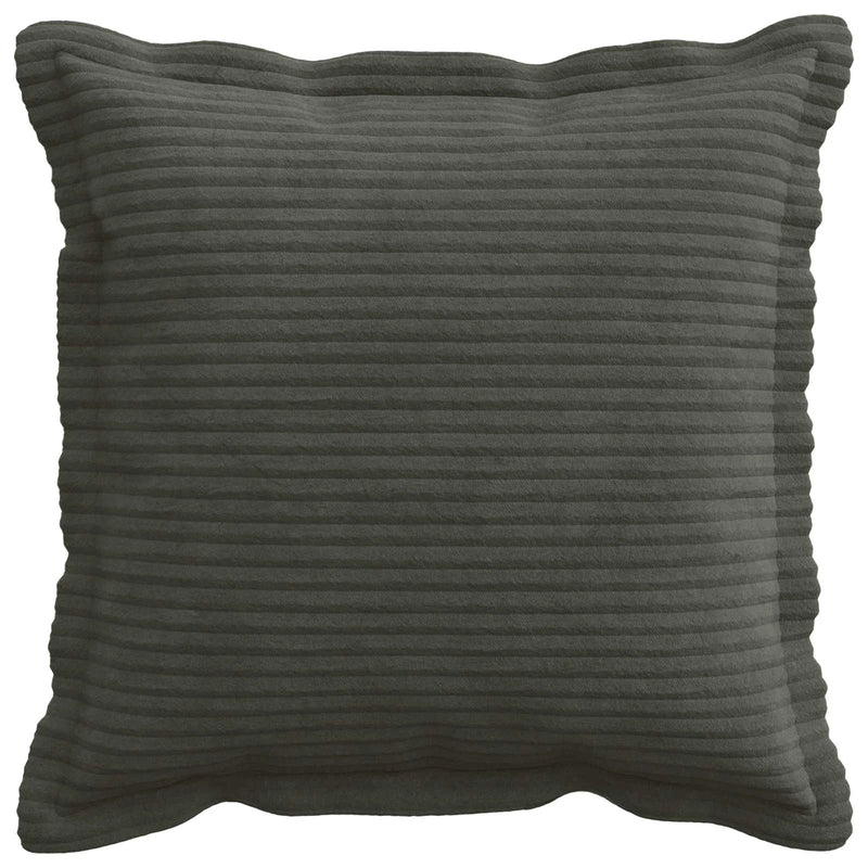 Cushion Cover 2 pcs HOUTEN Anthracite 40 x 40 cm Corduroy