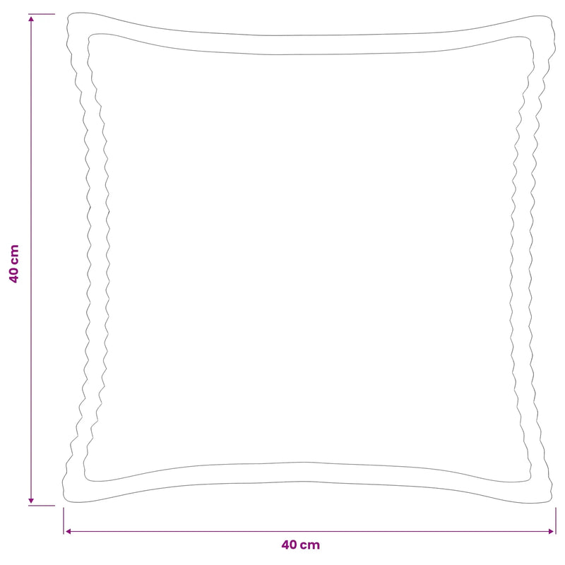 Cushion Cover 2 pcs HOUTEN Anthracite 40 x 40 cm Corduroy