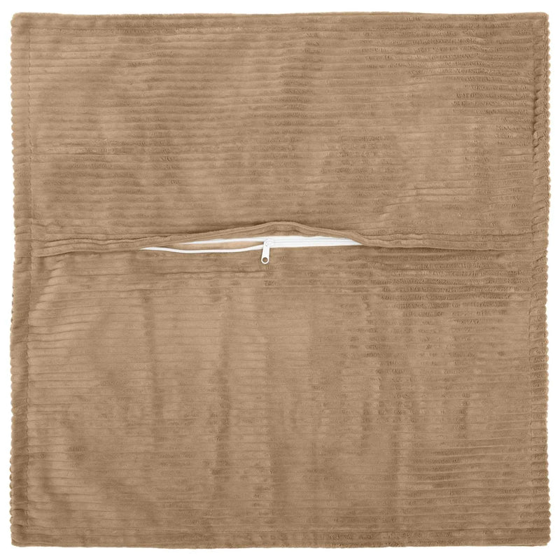 Cushion Cover 2 pcs HOUTEN Brown 40 x 40 cm Corduroy
