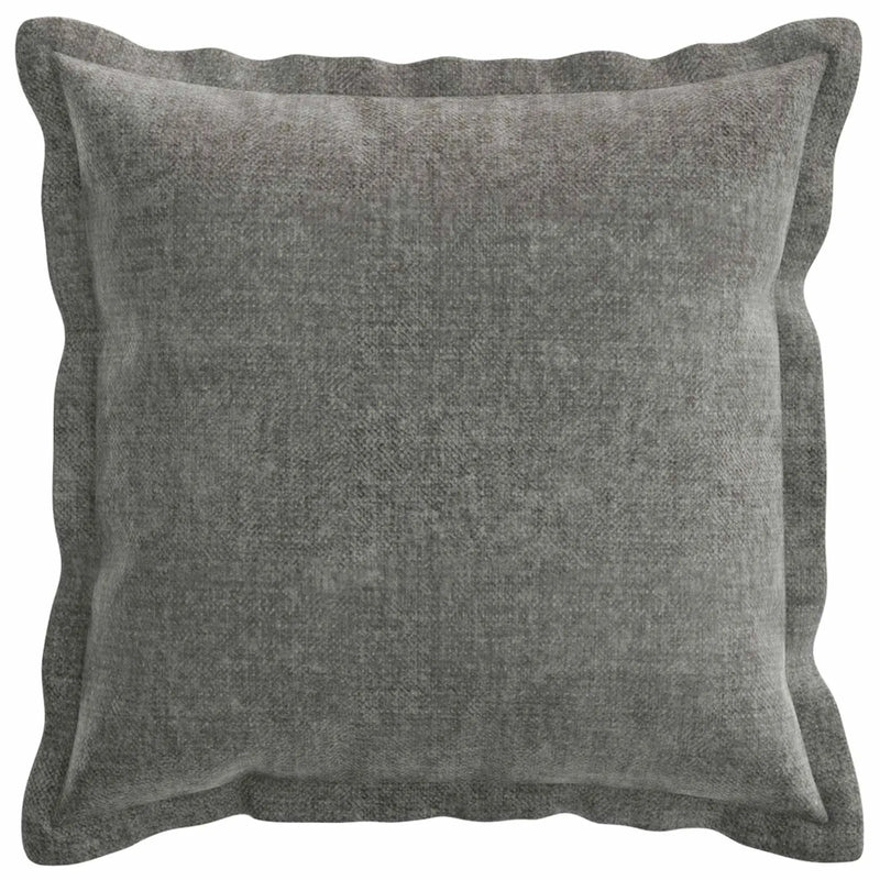 Cushion Cover 2 pcs HOUTEN Dark Grey 40 x 40 cm Chenille Fabric