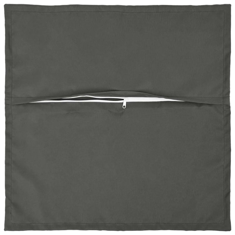 Cushion Cover 2 pcs HOUTEN Anthracite 40 x 40 cm Polyester