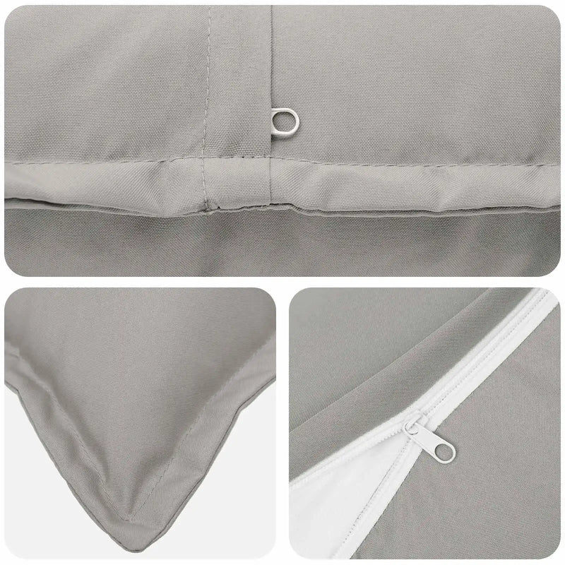 Cushion Cover 6 pcs HOUTEN Grey 40 x 40 cm Polyester