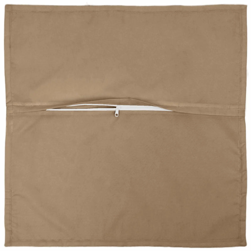 Cushion Cover 2 pcs HOUTEN Taupe 40 x 40 cm Polyester