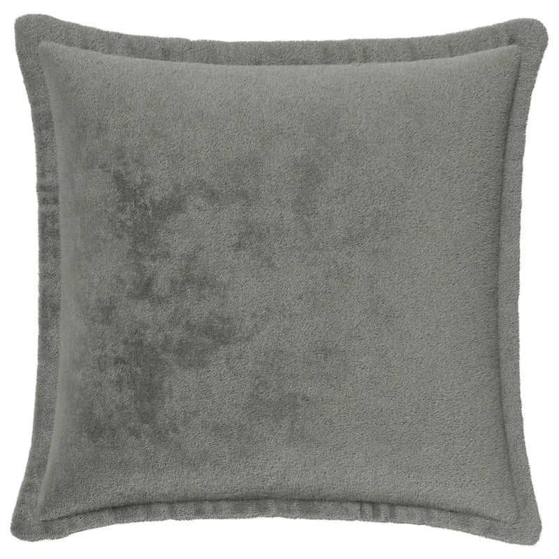 Cushion Cover 2 pcs HOUTEN Dark Grey 40 x 40 cm Flannel