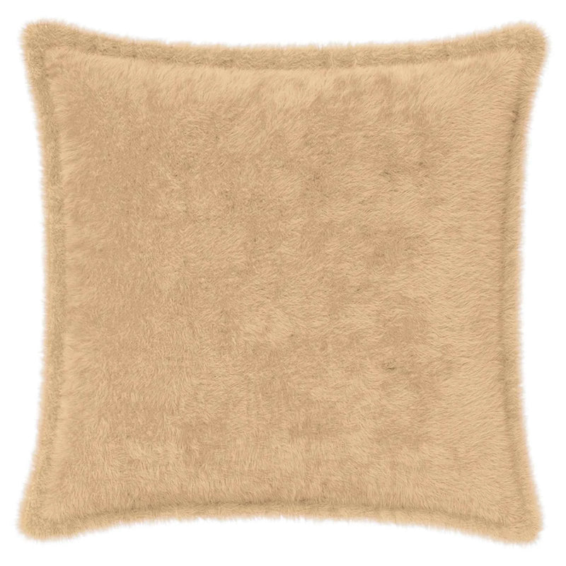 Cushion Cover 2 pcs HOUTEN Cream 40 x 40 cm Faux Rabbit Fur