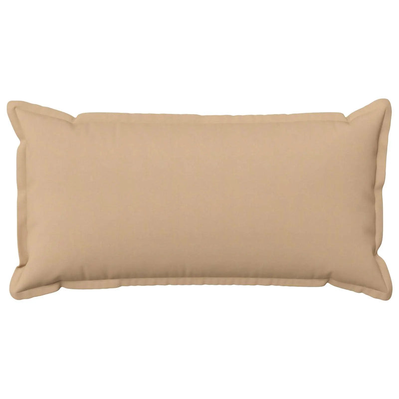 Cushion Cover 2 pcs HOUTEN Cream 40 x 80 cm Faux Linen