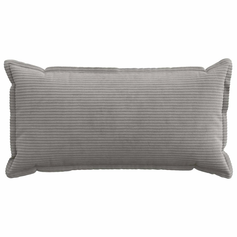Cushion Cover 2 pcs HOUTEN Light Grey 40 x 80 cm Corduroy