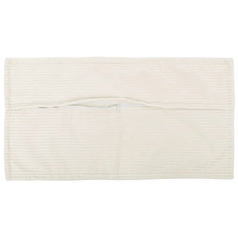 Cushion Cover 2 pcs HOUTEN Cream 40 x 80 cm Corduroy
